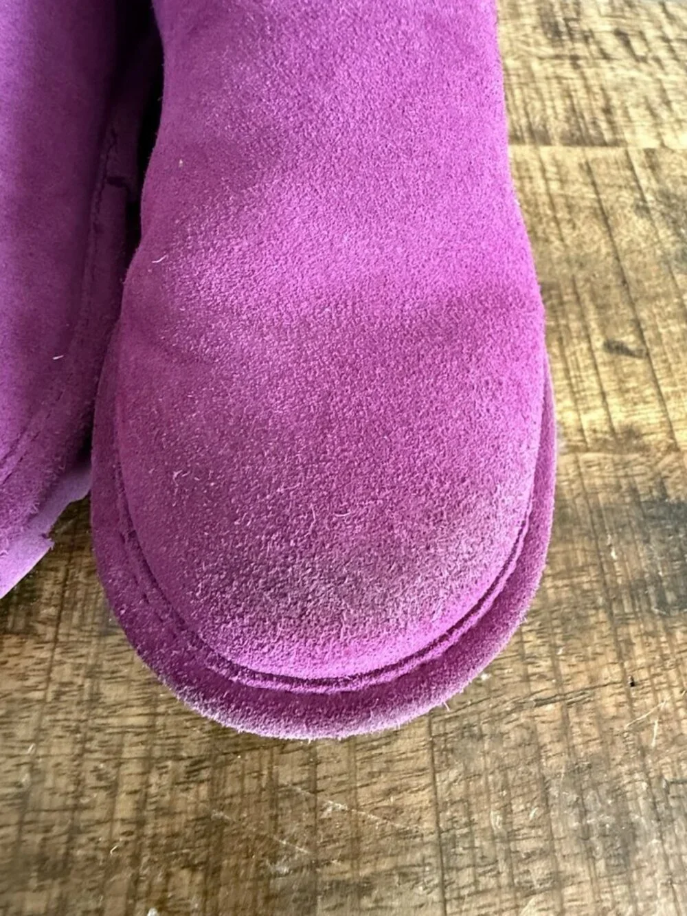 Bearpaw Shorty Youth Youths Ankle High Boots Purple Violet 2 M US Big Kid Medium
